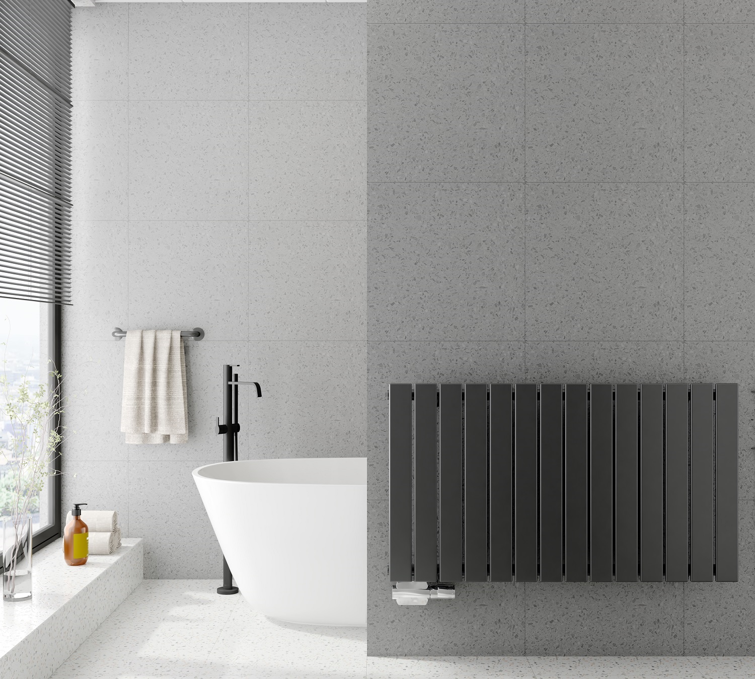 Paneelheizkörper, COMPACT ARES, einlagig, anthrazit