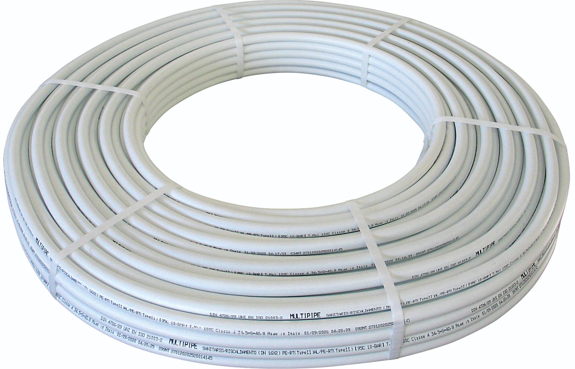 Fußbodenheizungsrohr Hidronix, PE-RT, 16 mm Durchmesser - Made in Italy 