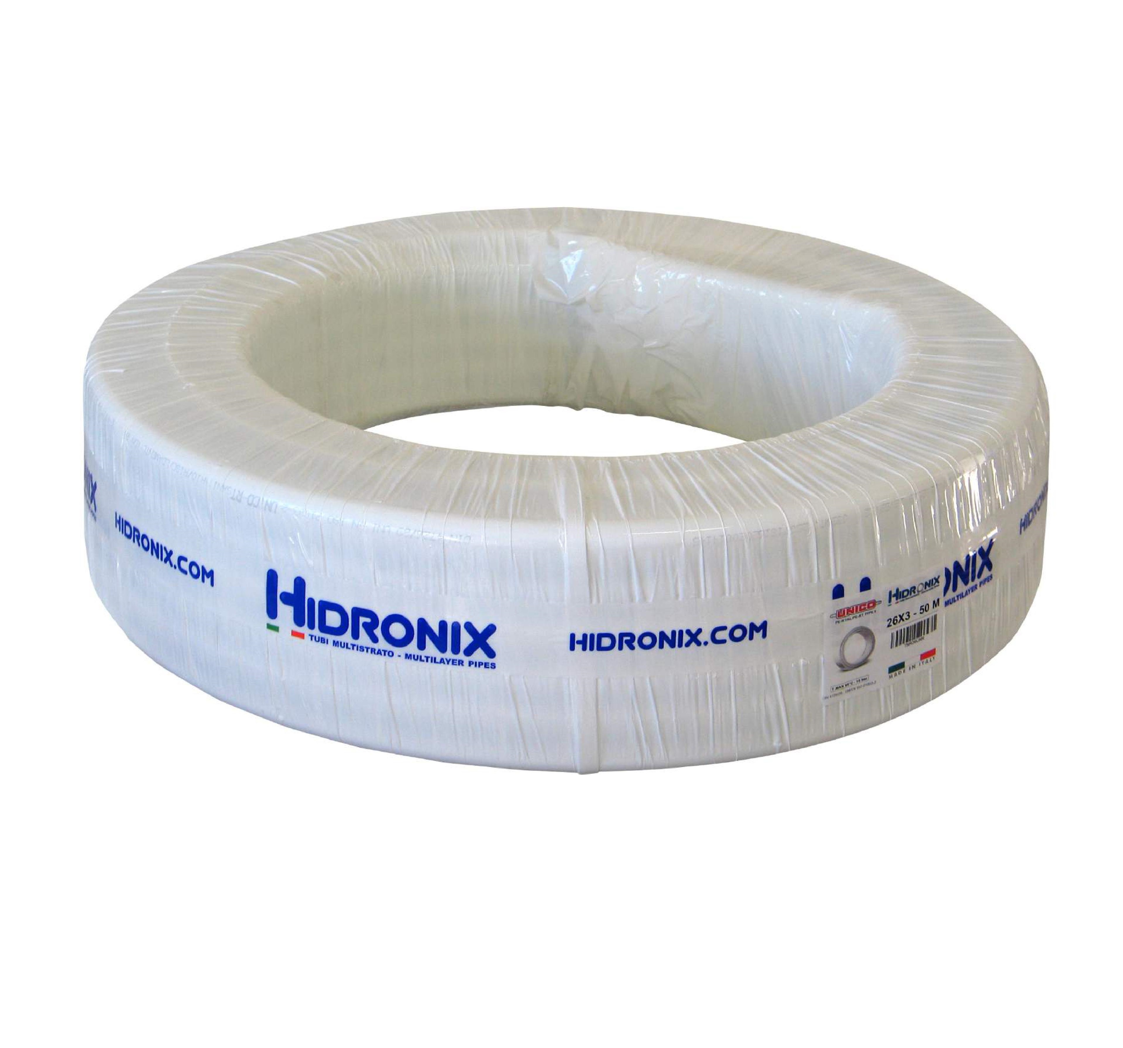 Fußbodenheizungsrohr Hidronix, PE-RT, 16 mm Durchmesser - Made in Italy 