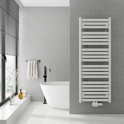 Handtuchheizkörper, SINISTRA, weiß, Mittelanschluss