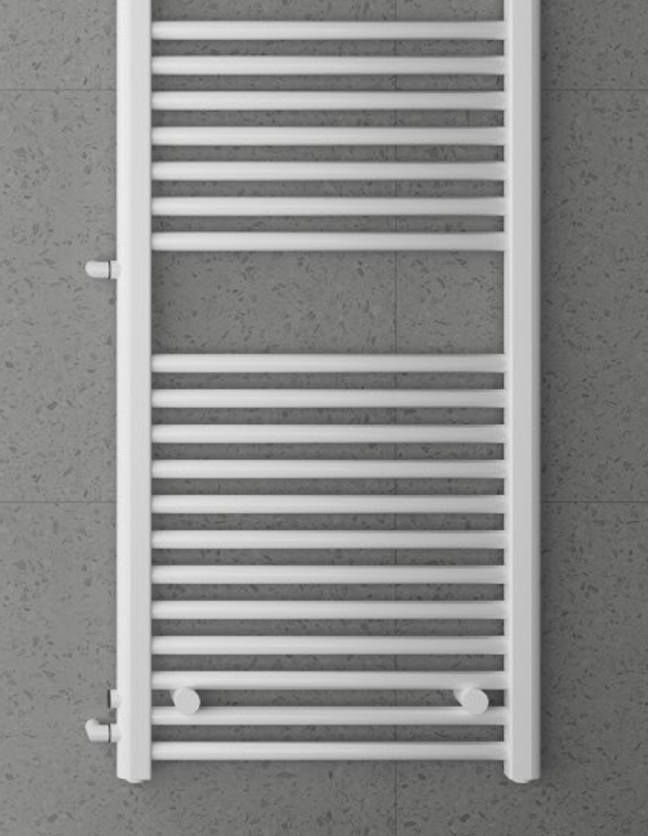 Renovierungsheizkörper Austausch Badheizkörper 500mm/540mm Seitenanschluss ,Heizkörper, VEGA, weiß